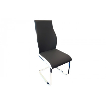 Stanza Crystal Dining Chair - Black & White
