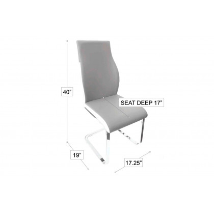 Stanza Crystal Dining Chair - Black & White