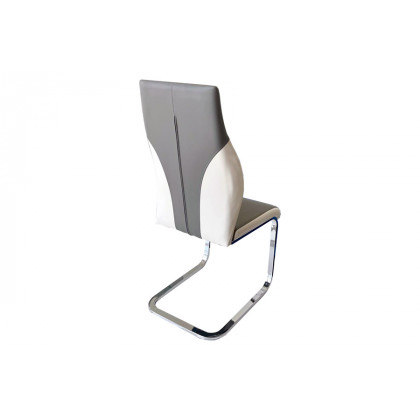 Stanza Crystal Dining Chair - Gray & White