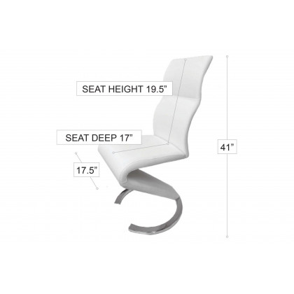 Stanza Cloud Dining Chair - White
