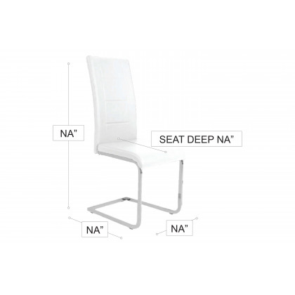 Stanza Eliane Dining Chair - White