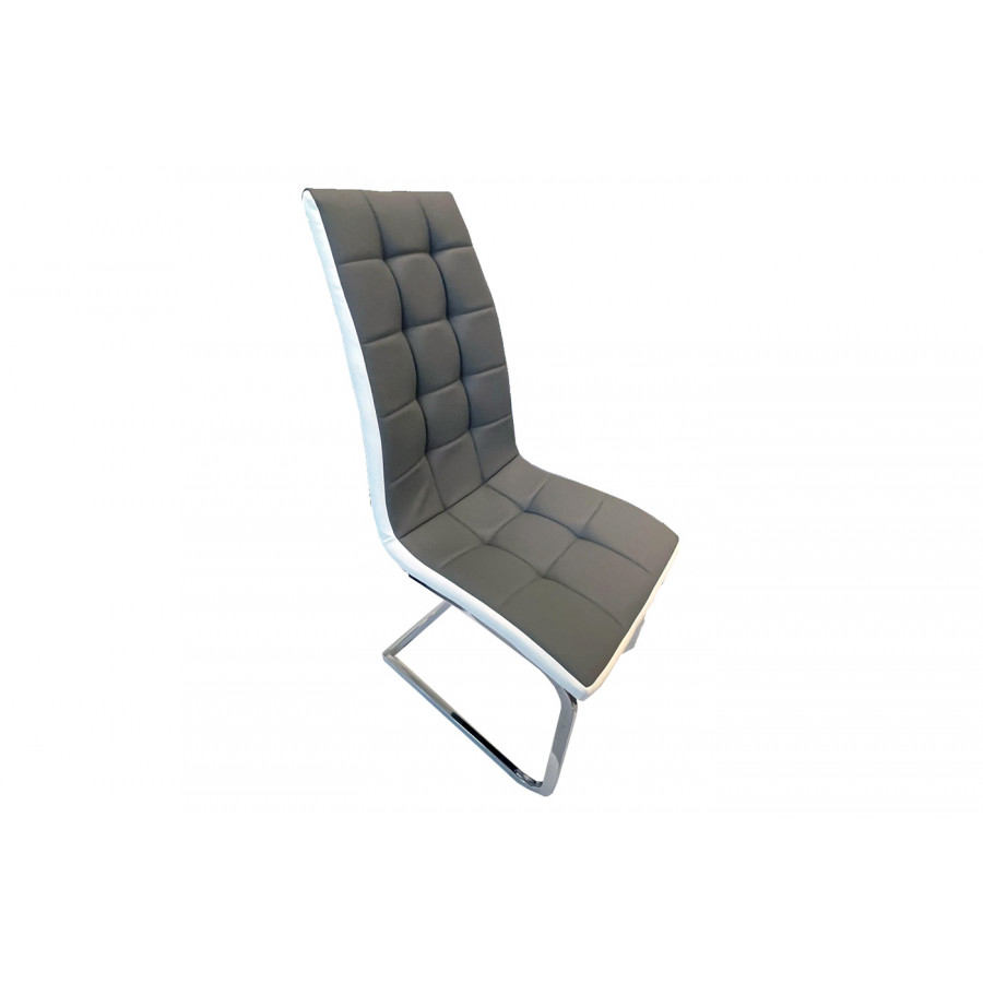 Stanza Erika Dining Chair - 2-Tones Gray and White