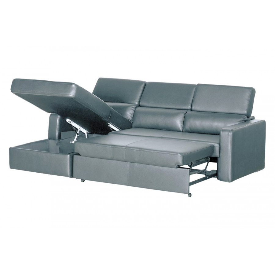 Stanza Kahlil Left Facing Sectional - Gray