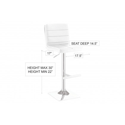 Stanza Kenny Barstool - Red