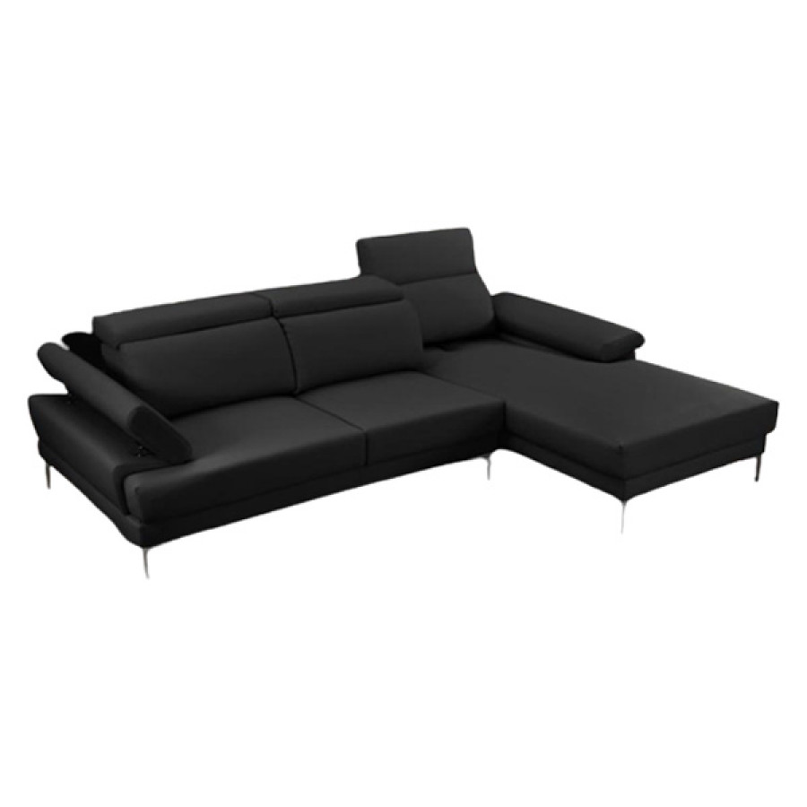 Stanza Kim Right Facing Sectional - Black