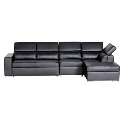 Stanza Klaus Left Facing Sectional - Black