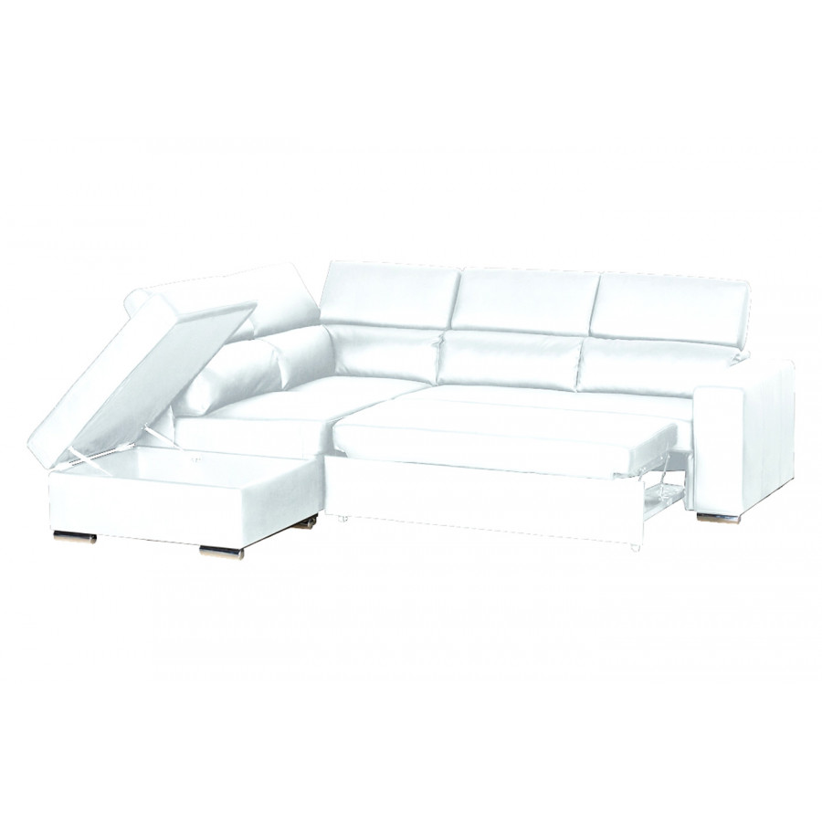 Stanza Klaus Left Facing Sectional - White