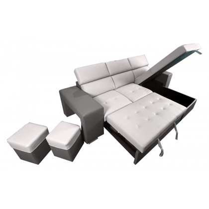 Stanza Milano Reversible Sectional - 2-Tones Gray