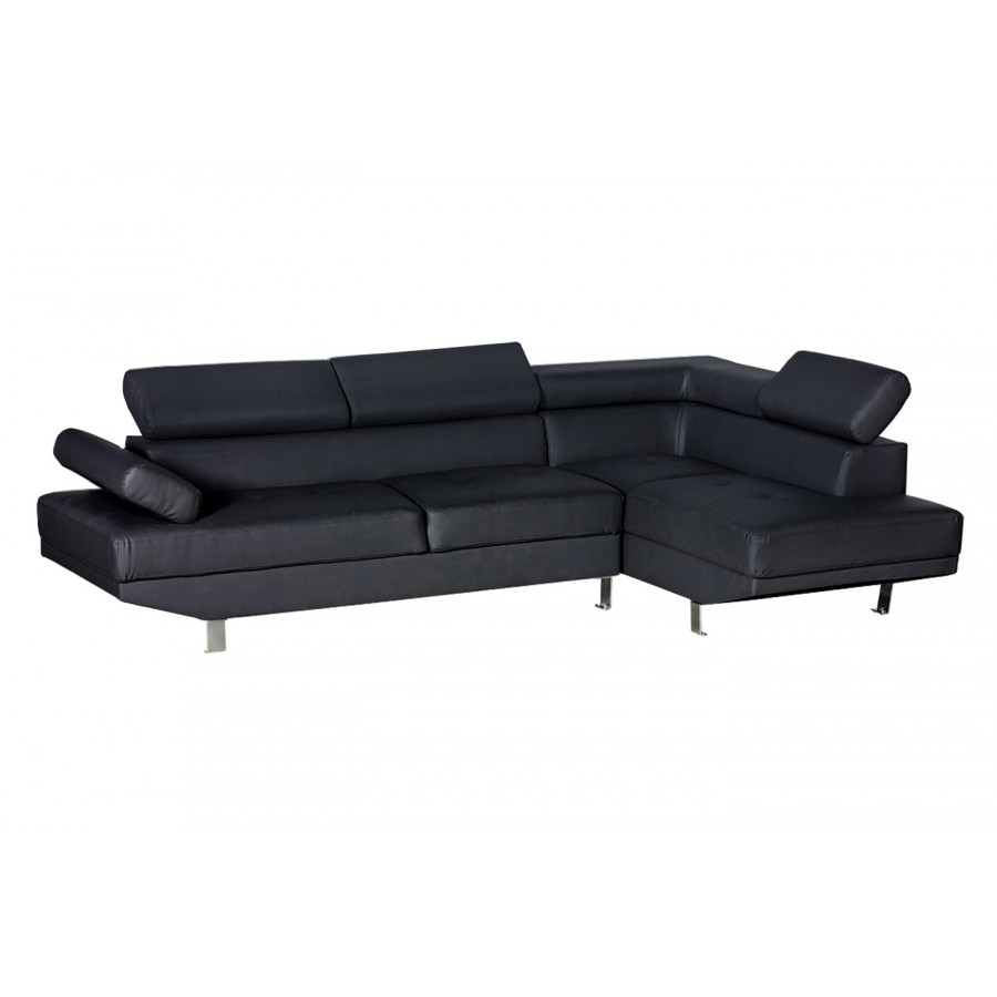 Stanza Mykonos Right Facing XL Sectional - Black