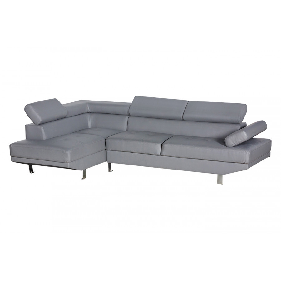 Stanza Mykonos Left Facing XL Sectional - Gray