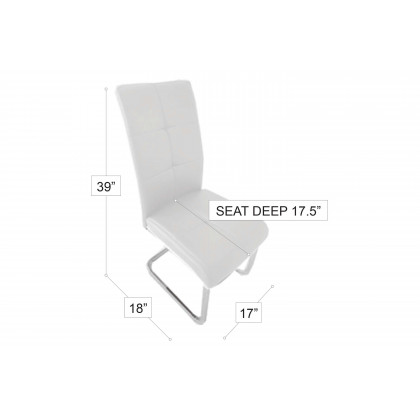 Stanza Oswaldo Dining Chair - Red