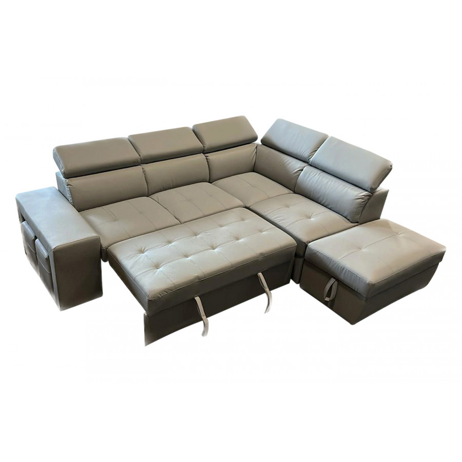 Stanza - Positano Left Facing Eco Leather Sectional