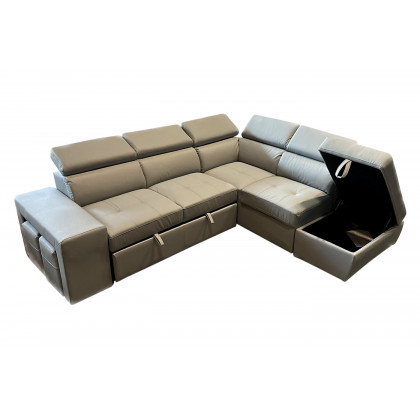 Stanza - Positano Left Facing Eco Leather Sectional