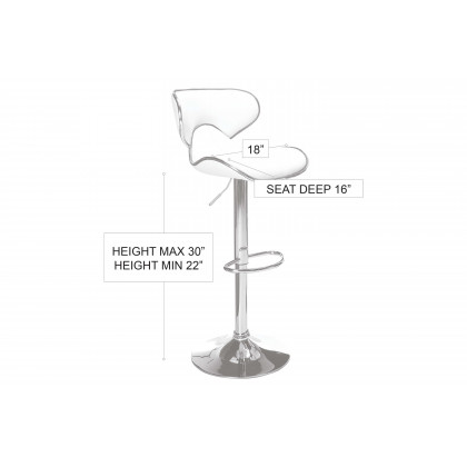 Stanza Pub Barstool - Red
