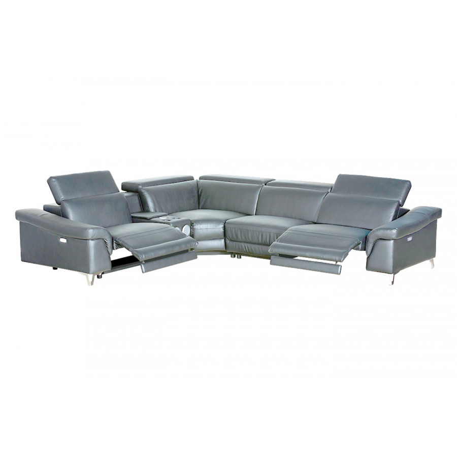 Stanza Spartacus Recliner Sectional - Gray