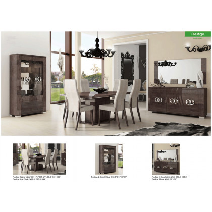 Status - Prestige Dining Table w/1 Extension 17.4"