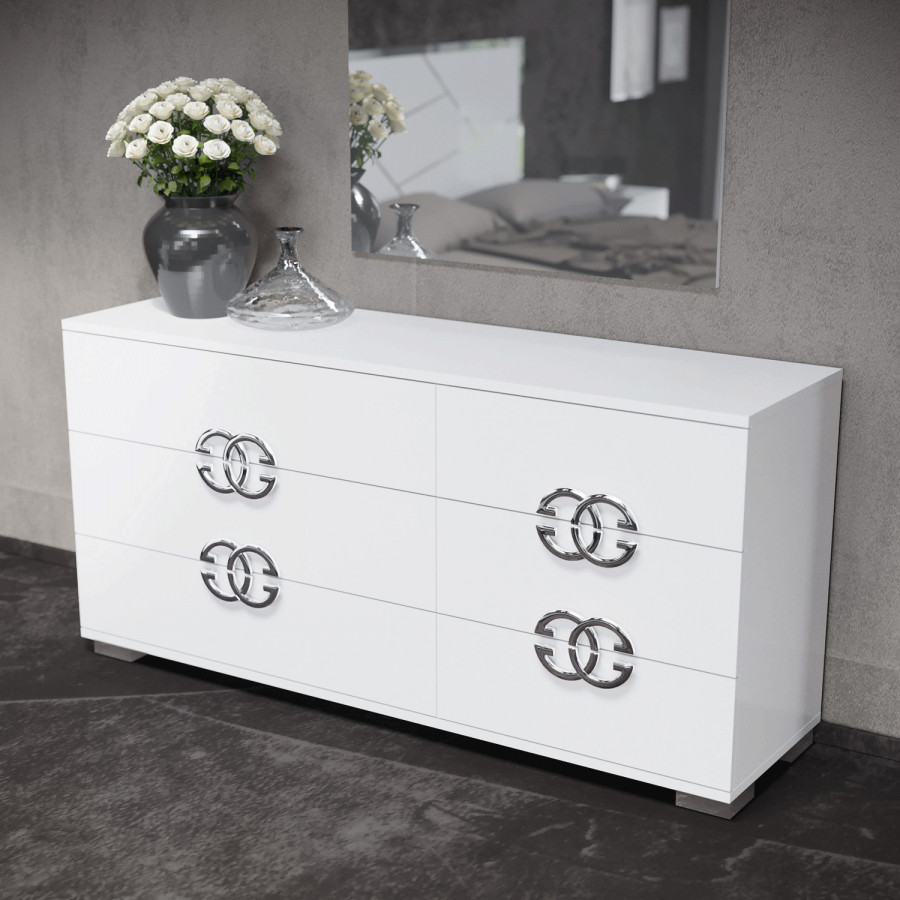 Status - Dafne Double Dresser White