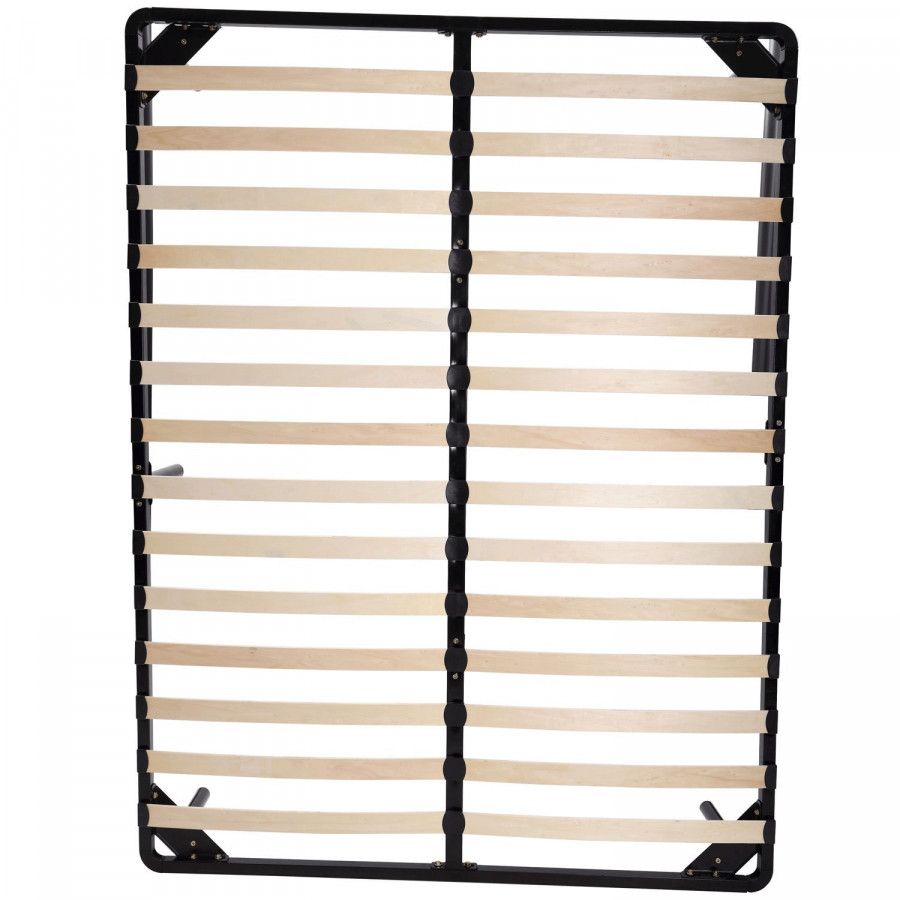 Status Generic Queen Size Wooden Slats Frame Folded w/adjustable legs
