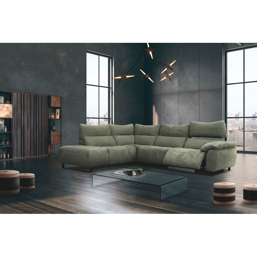 Stella - Pearl Sectional with Recliner