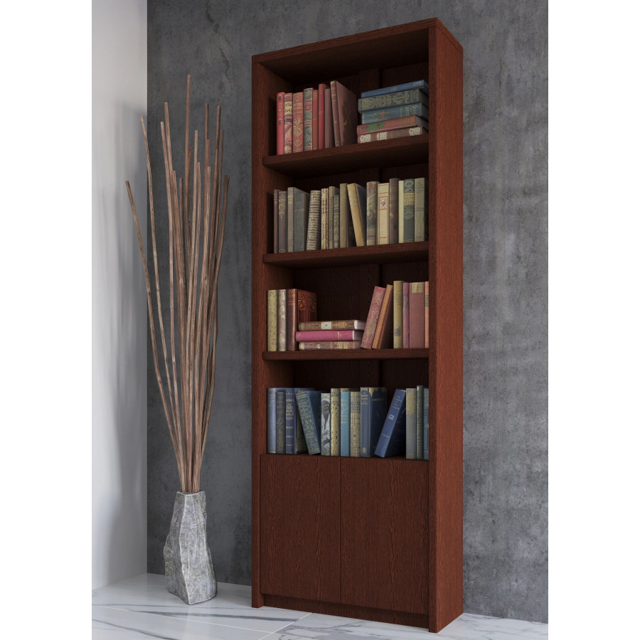 Styles Bookcase with Doors - Mahogany