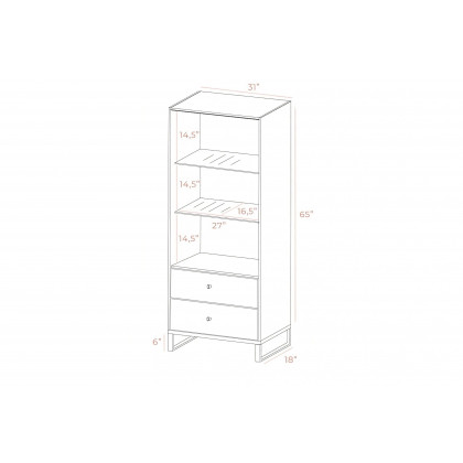 Styles - Gloss Large China Cabinet