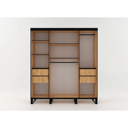 Styles Loft 79" Wardrobe - Votan, Manufactured Wood