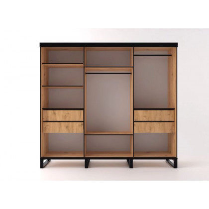 Styles Loft 99" Wardrobe - Votan, Manufactured Wood