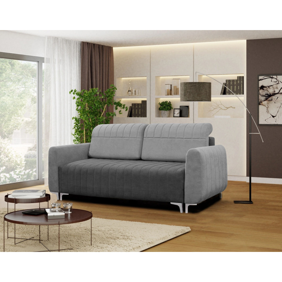 Styles Alaska Sofa - Gray, Fabric