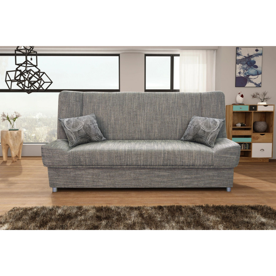 Styles Natalia Sofa - Gray, Microfiber, Cotton Twill