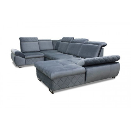 Styles Selly Right-Facing Sectional - Blue, Fabric
