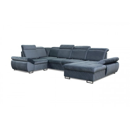 Styles Selly Right-Facing Sectional - Blue, Fabric