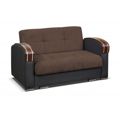 Styles - Samantha Sofa and Loveseat Set in Brown, Suede