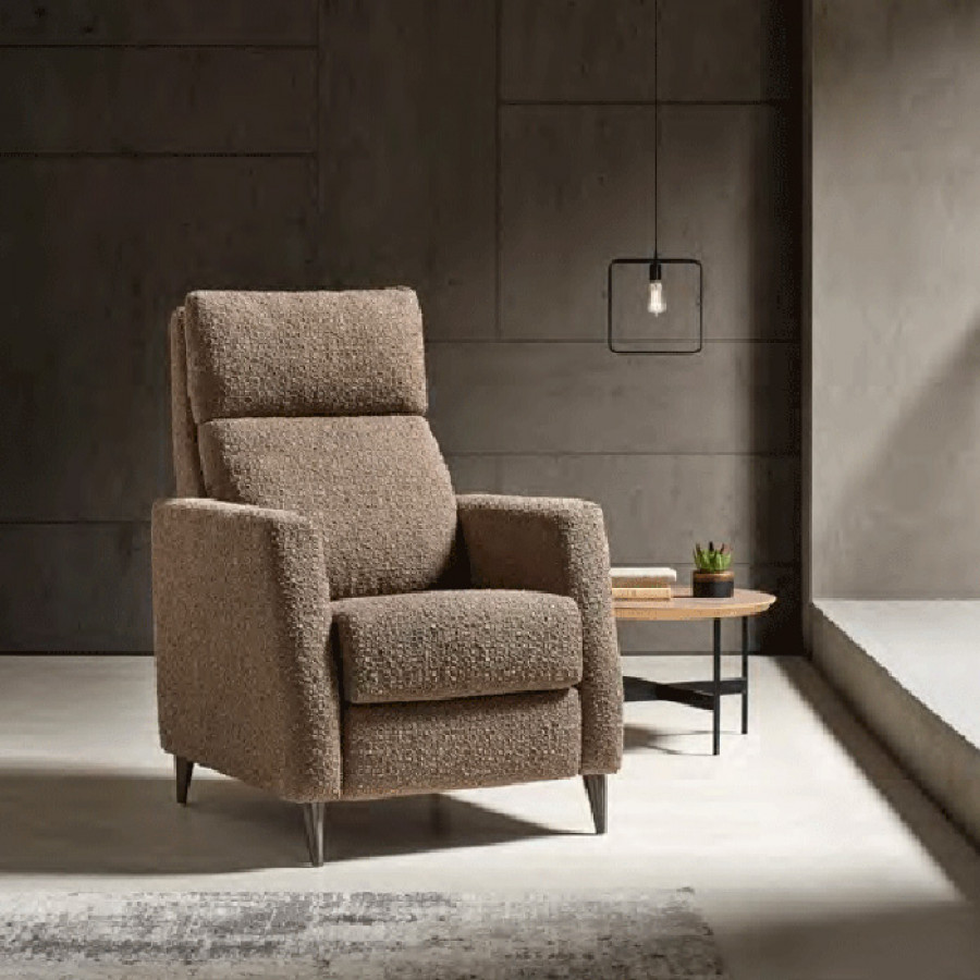Suinta Aura Electric Recliner Armchair - Fabric, Square Arms