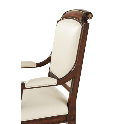 Theodore Alexander Atcombe Armchair - Milk, Leather