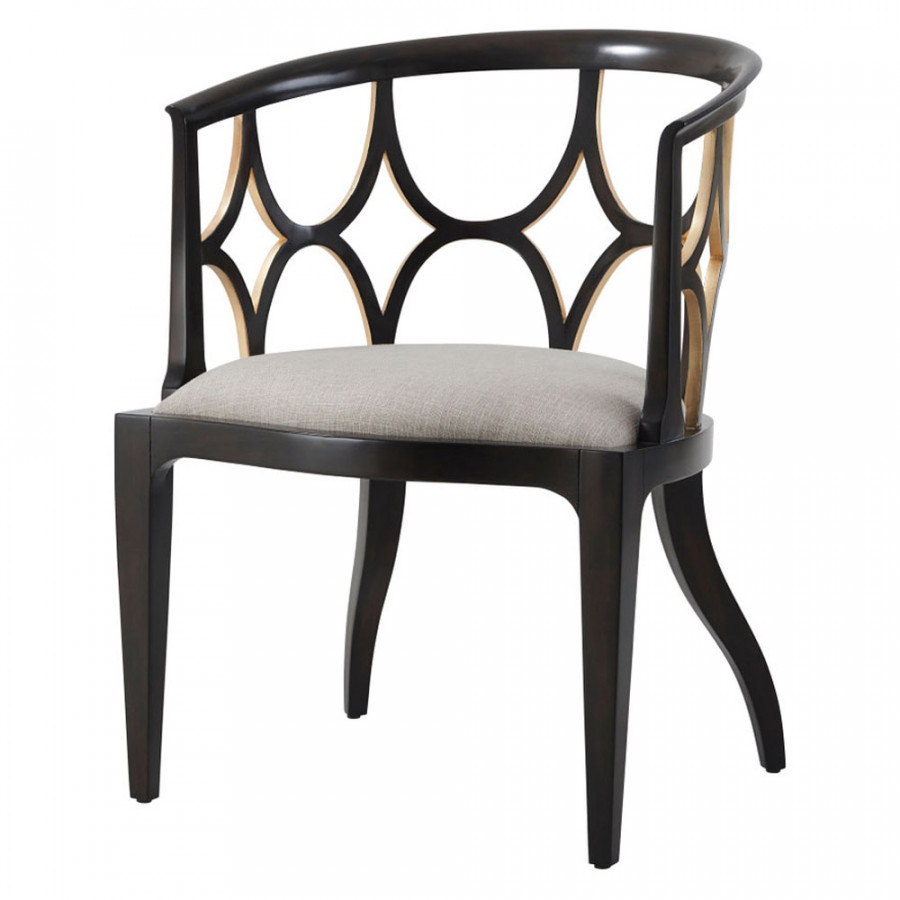Theodore Alexander - Ebonised Connaught Accent Chair