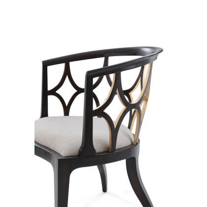 Theodore Alexander - Ebonised Connaught Accent Chair