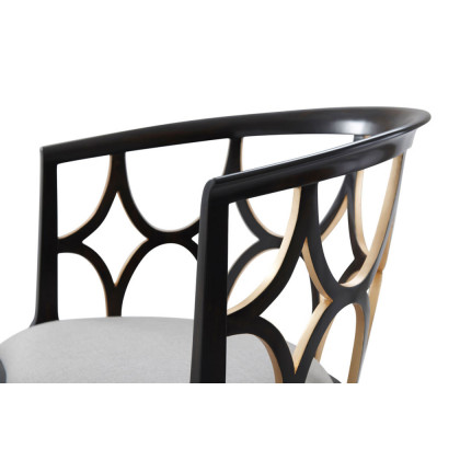 Theodore Alexander - Ebonised Connaught Accent Chair