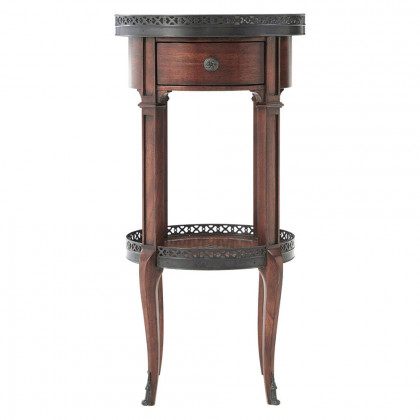 Theodore Alexander - Walnut Circle Accent Table