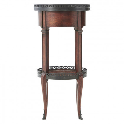 Theodore Alexander - Walnut Circle Accent Table
