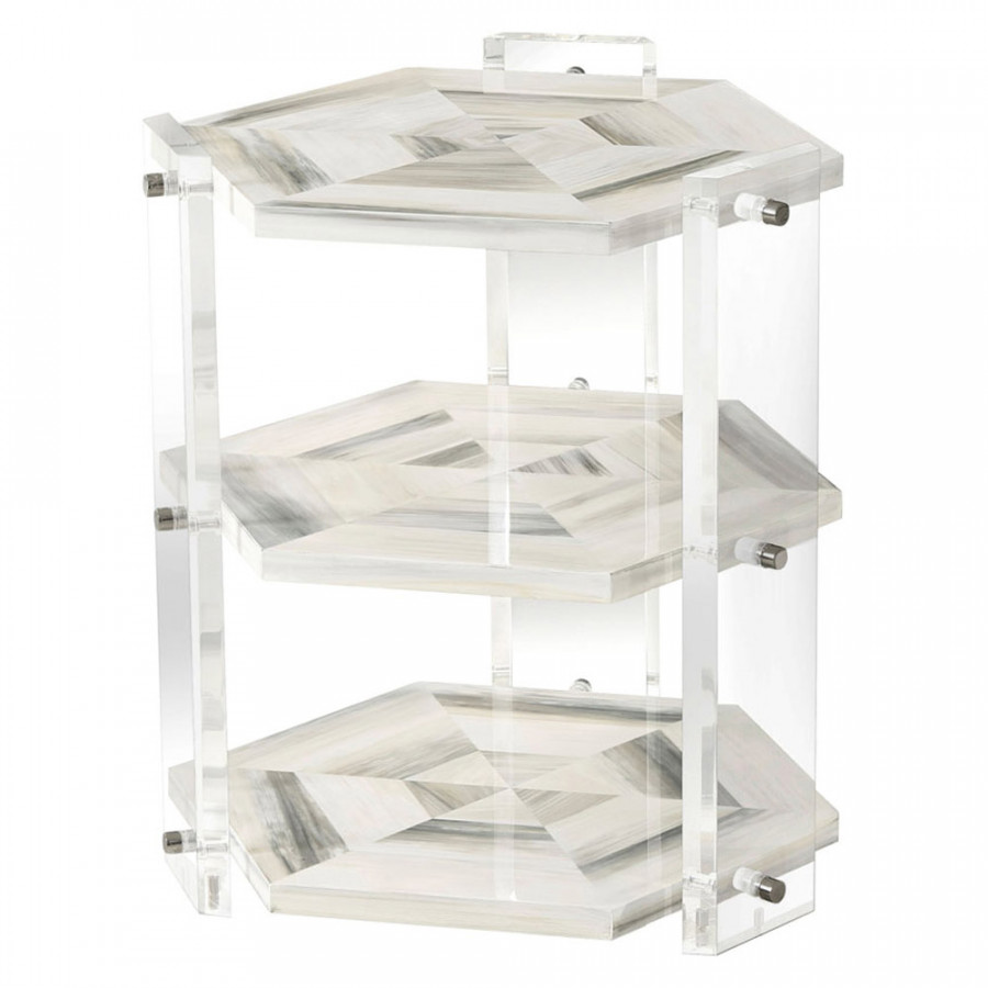 Theodore Alexander - Quadrilateral Tiers Side Table