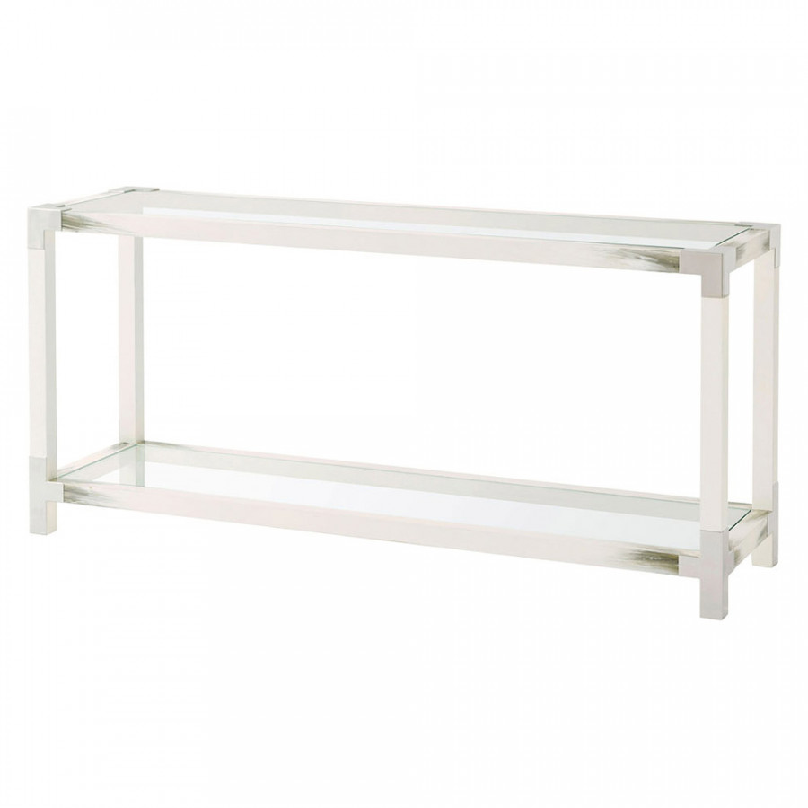 Theodore Alexander Cutting Edge Console Table - Longhorn White