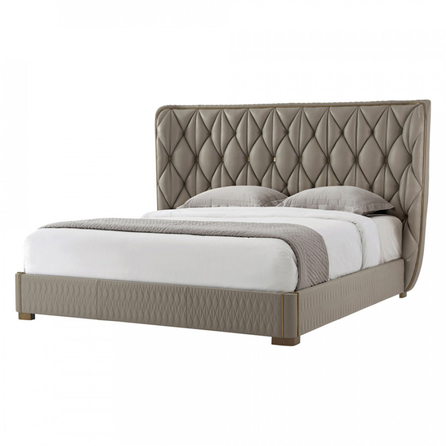 Theodore Alexander Iconic Upholstered Us King Bed – Style 1