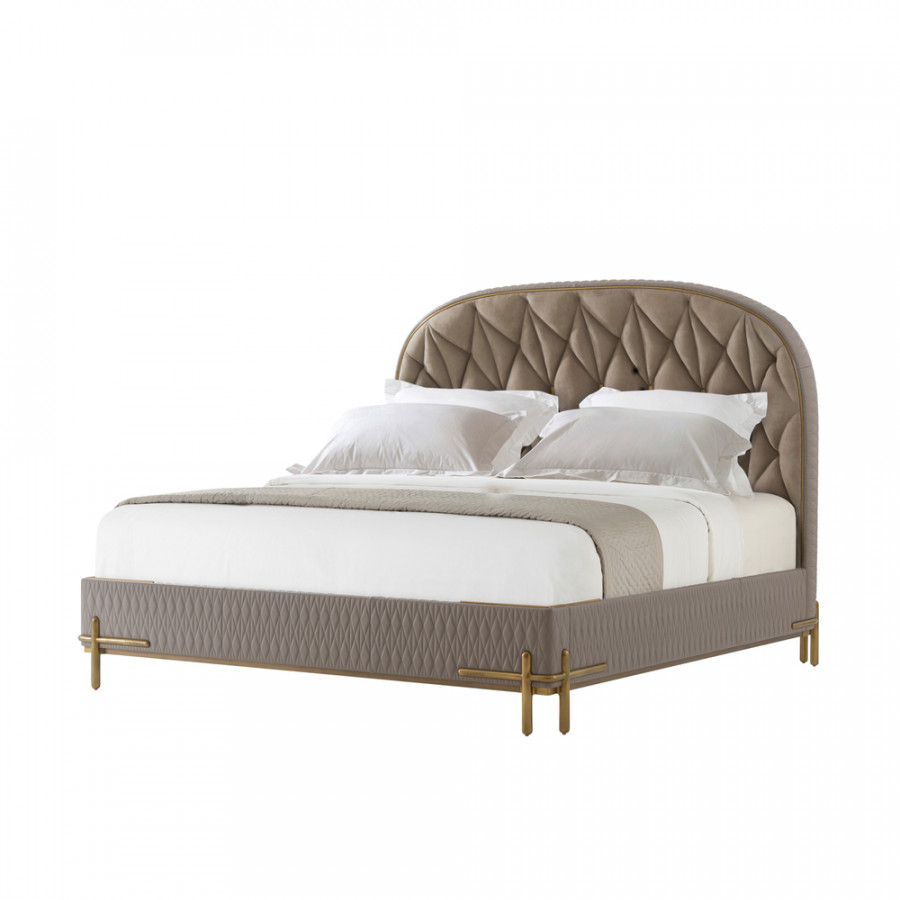 Theodore Alexander Iconic Upholstered Us King Bed – Style 2