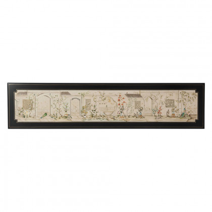 Theodore Alexander Long Hall Chinoiserie Console Table