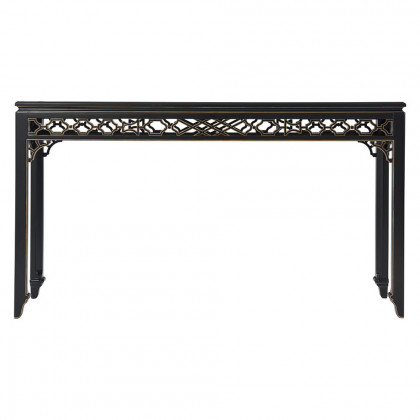 Theodore Alexander Long Hall Chinoiserie Console Table