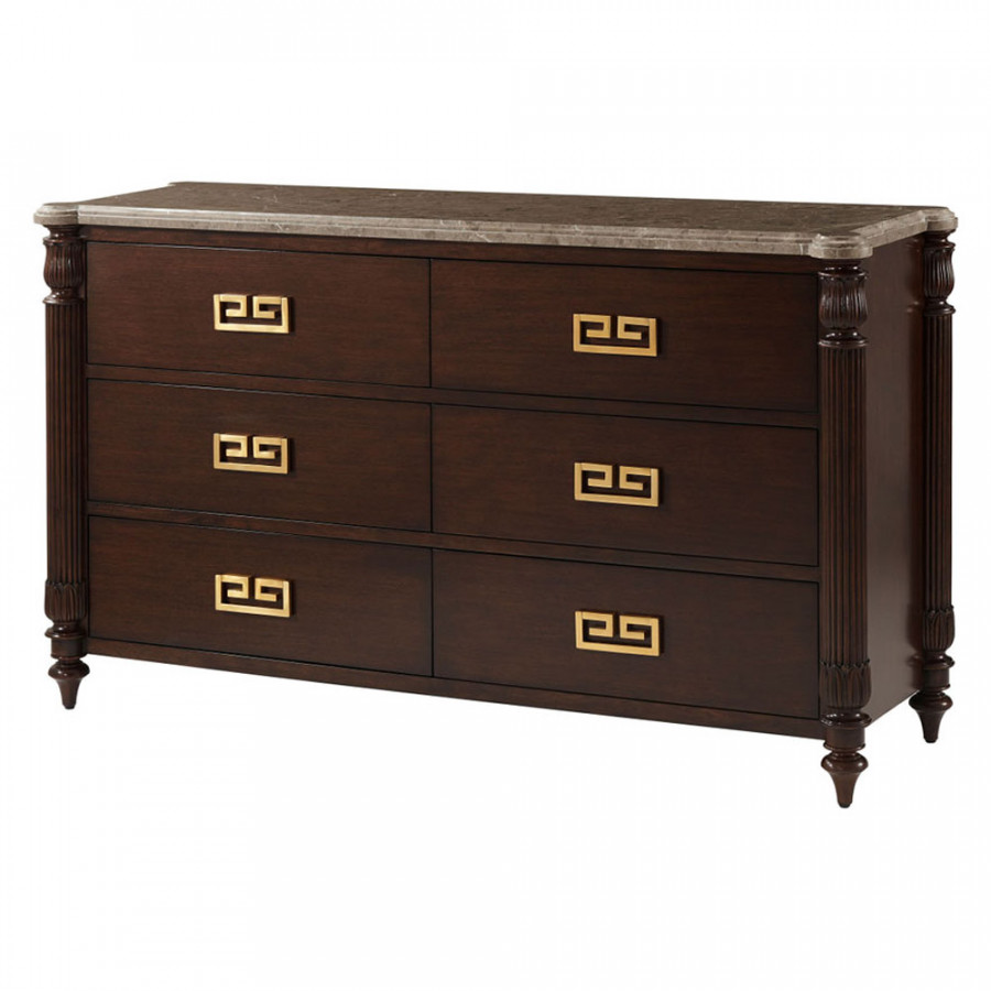 Theodore Alexander Duane Marble Commode