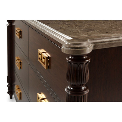Theodore Alexander Duane Marble Commode