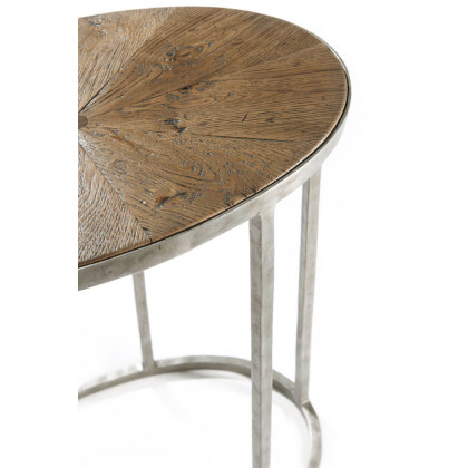 Theodore Alexander Sunburst Cantilever Accent Table - Light Echo Oak