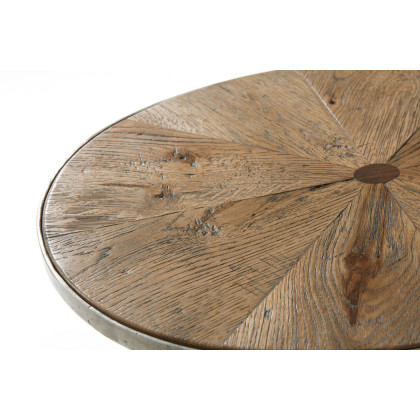 Theodore Alexander Sunburst Cantilever Accent Table - Light Echo Oak