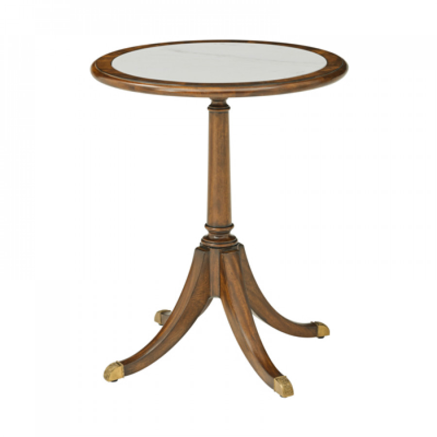 Theodore Alexander Sloane Round Occasional Table - Edwardian Brown